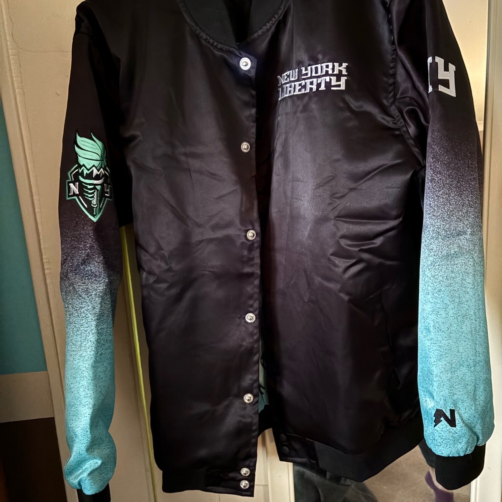 New York Liberty Black and Teal Jacket